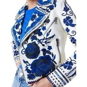 Alice Olivia Jackets Coats Alice Olivia Cody Embroidered